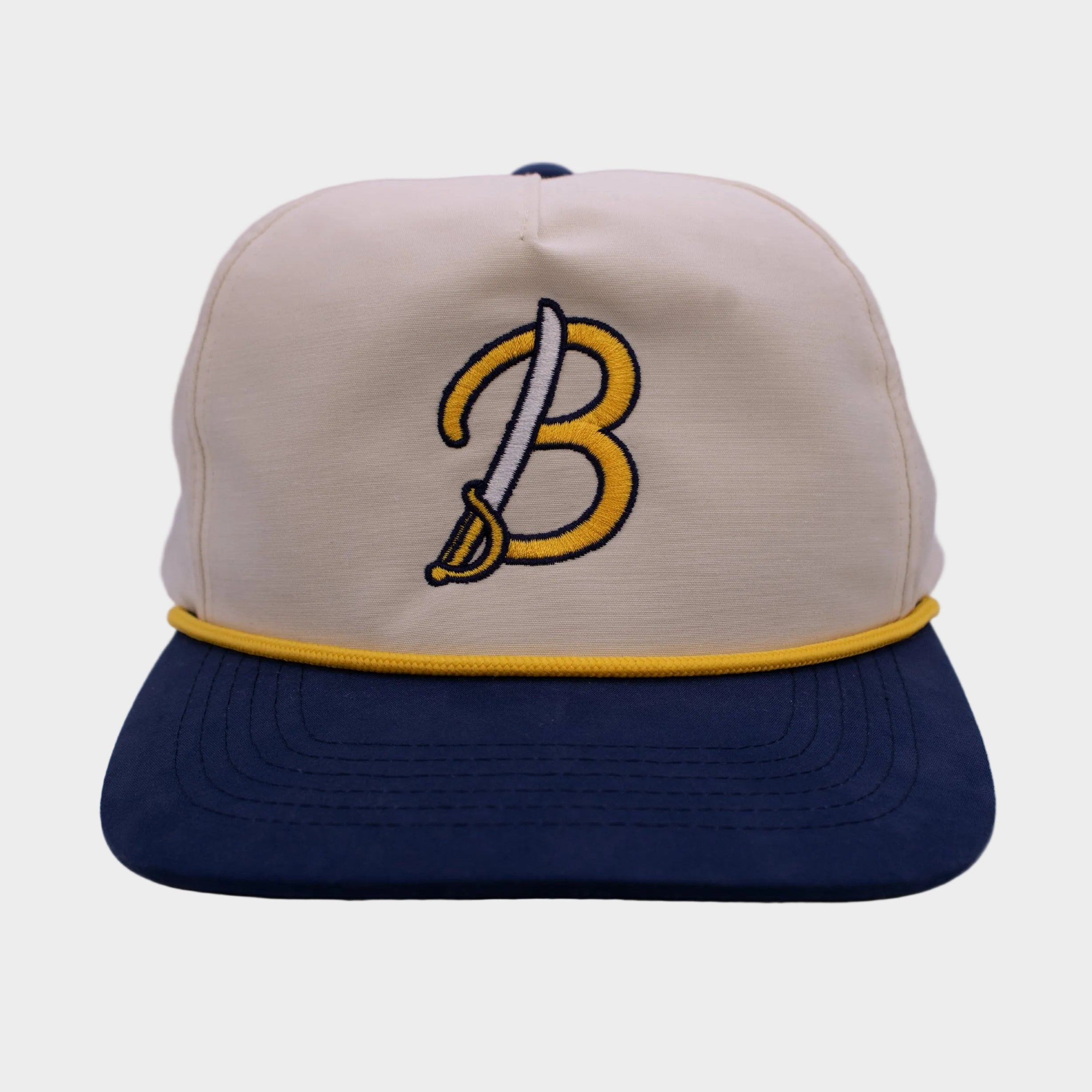 Cap with a logo on a white background