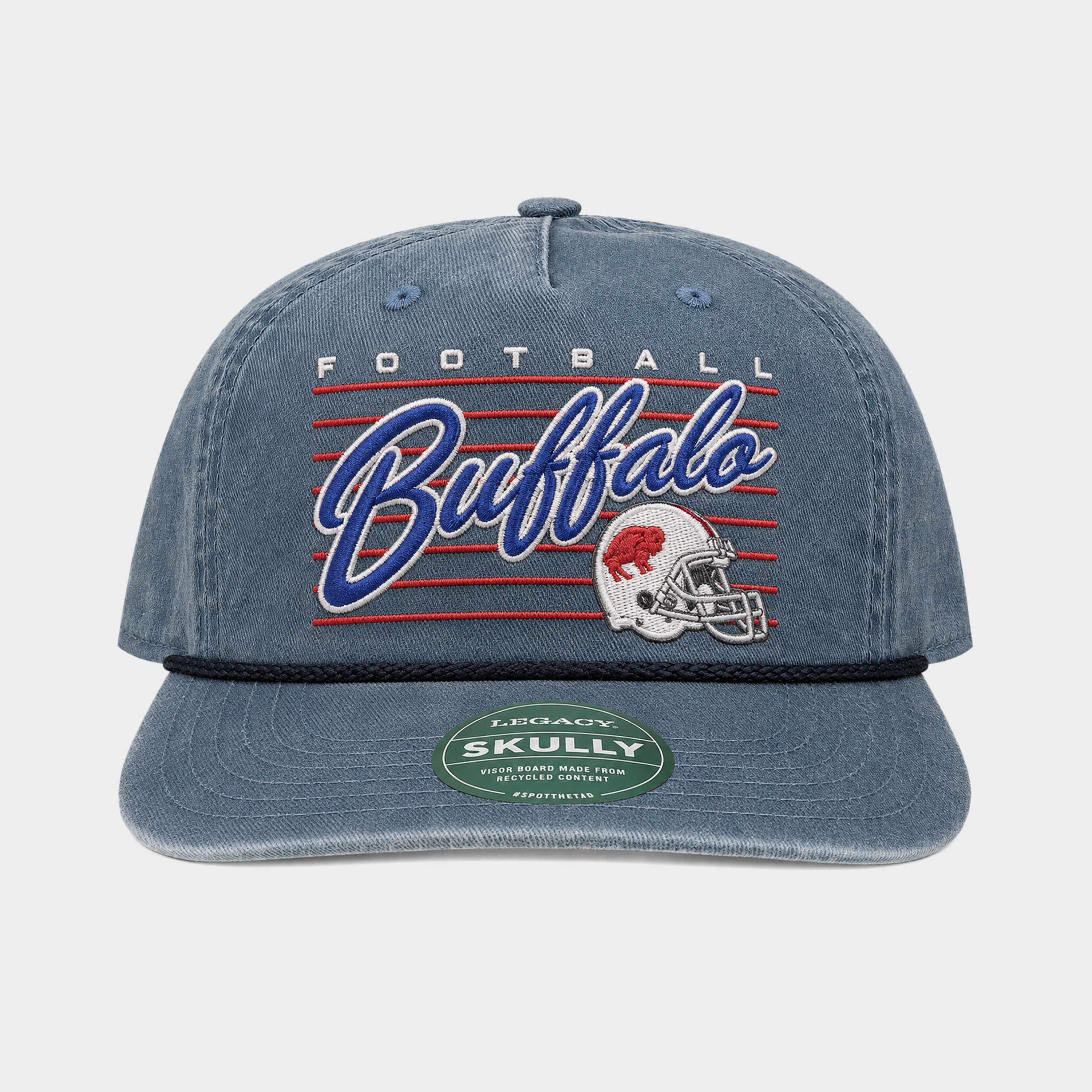 Retro Buffalo Football Denim Rope Cap-thumbmail-1