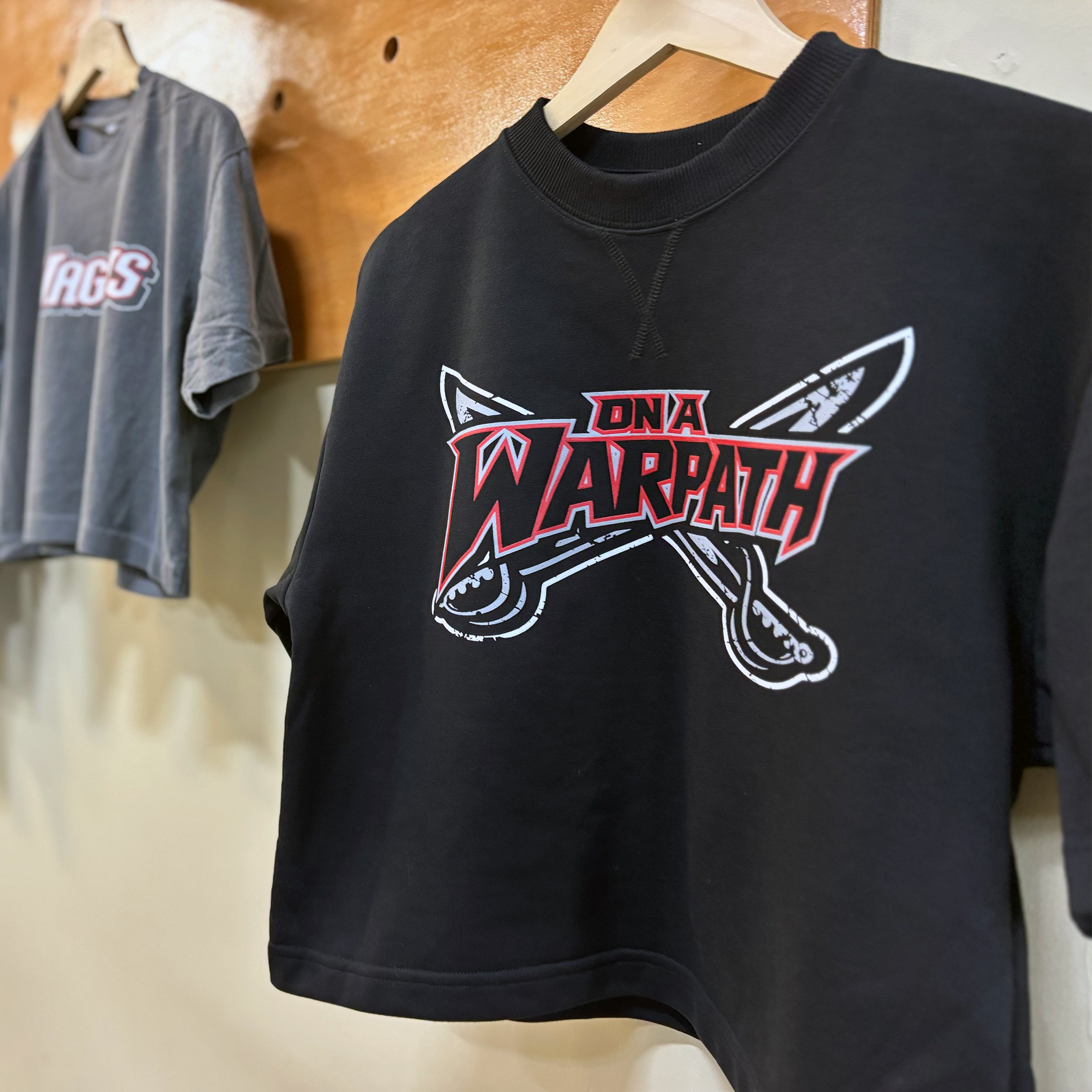 On A Warpath French Terry Crop-thumbmail-2