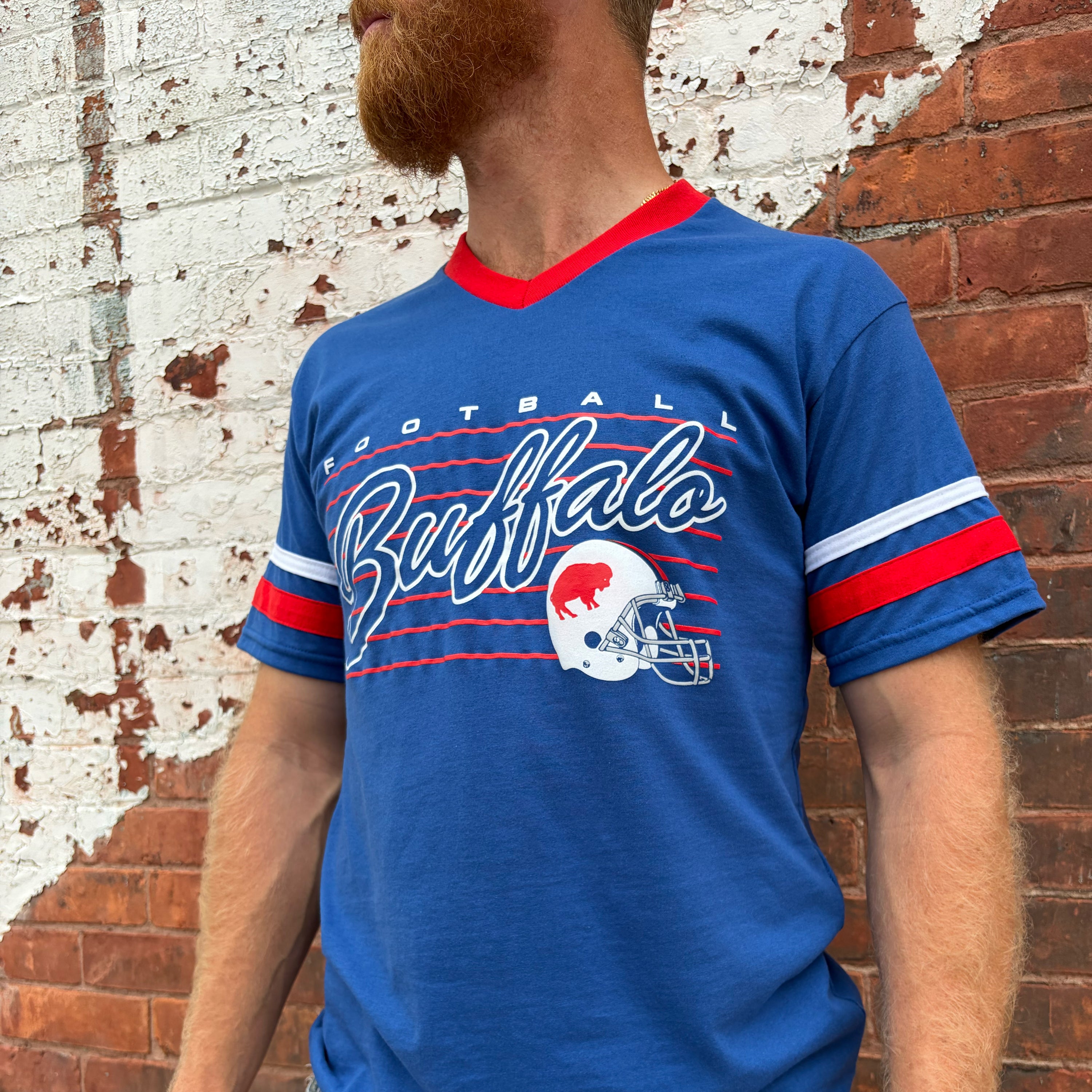 Retro Buffalo Football Varsity Tee-thumbmail-4