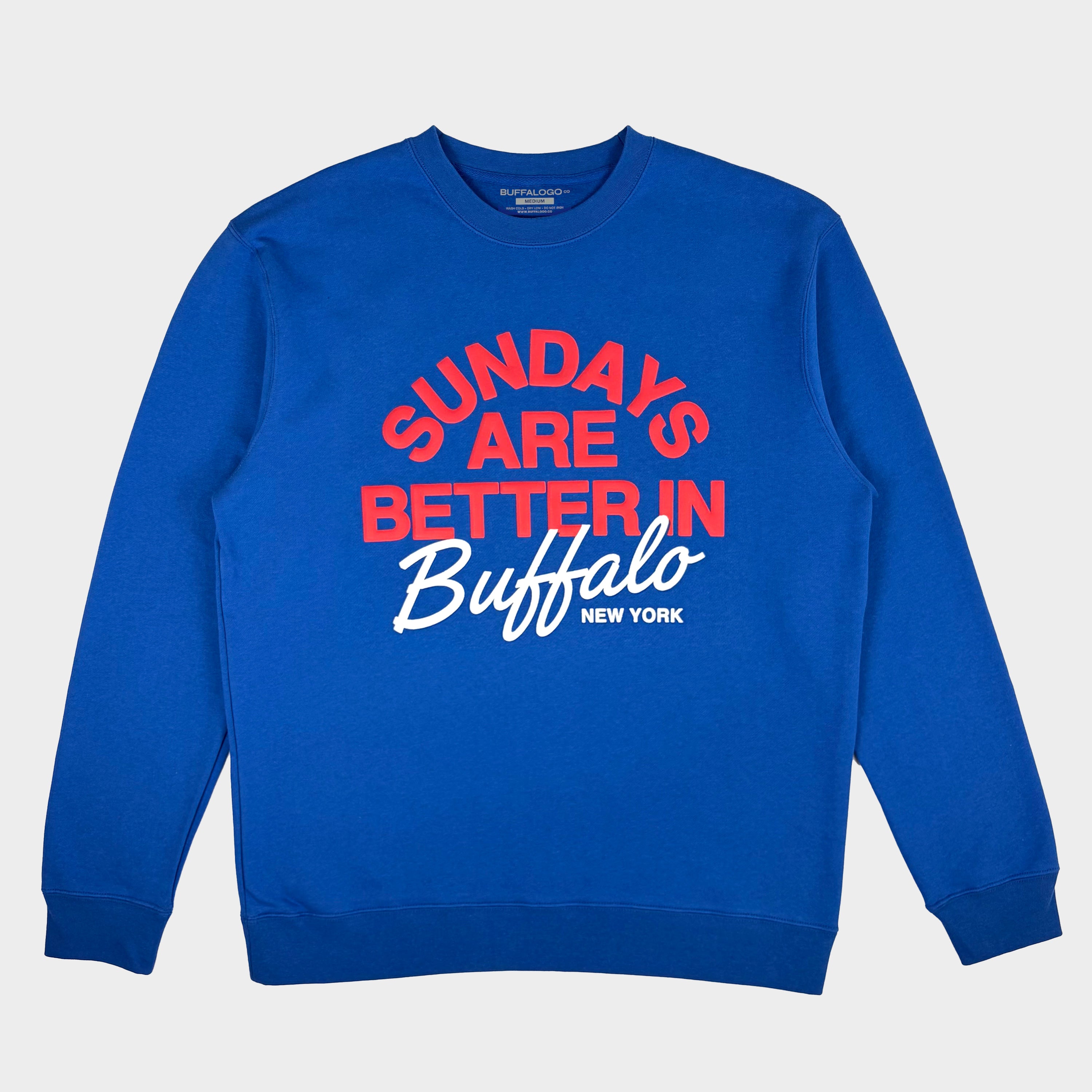 Sundays Are Better In Buffalo Puff Print-thumbmail-1