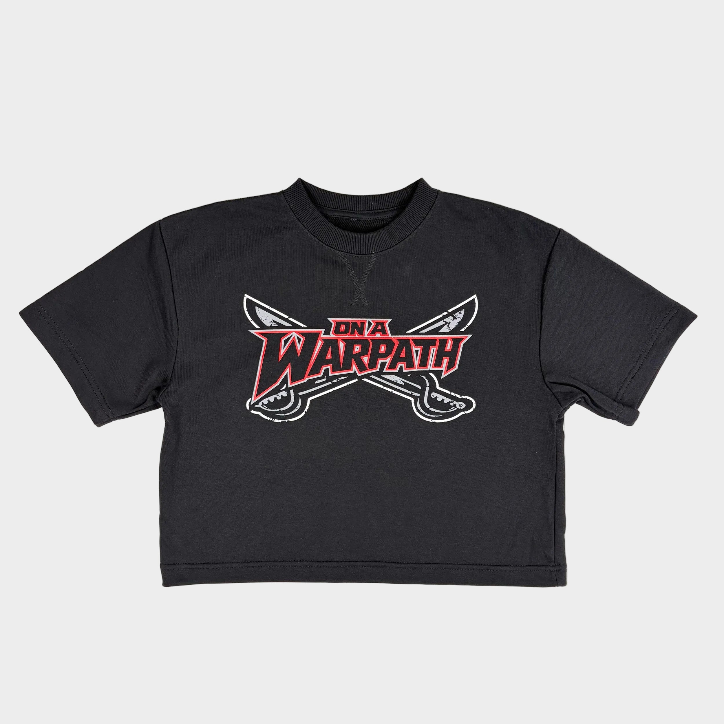On A Warpath French Terry Crop